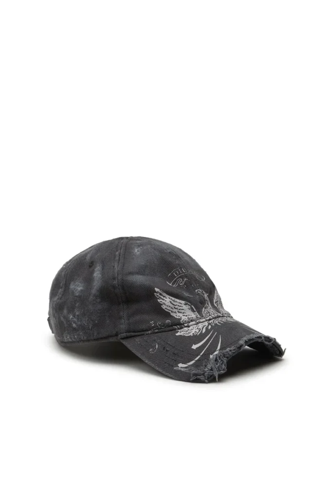 c-fenix Distressed baseball cap with Phoenix print c-fenix Distressed baseball cap with Phoenix print