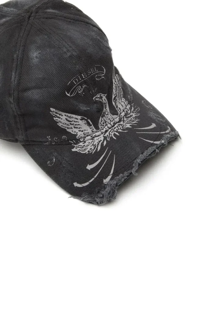 c-fenix Distressed baseball cap with Phoenix print c-fenix Distressed baseball cap with Phoenix print