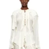 c-lassy Flounce blouse in crinkled muslin c-lassy Flounce blouse in crinkled muslin