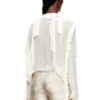 c-lassy Flounce blouse in crinkled muslin c-lassy Flounce blouse in crinkled muslin