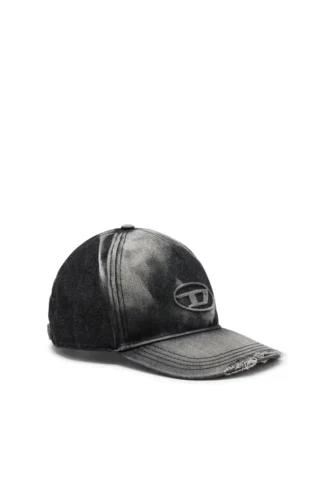 c-seymon-black Baseball cap in destroyed denim