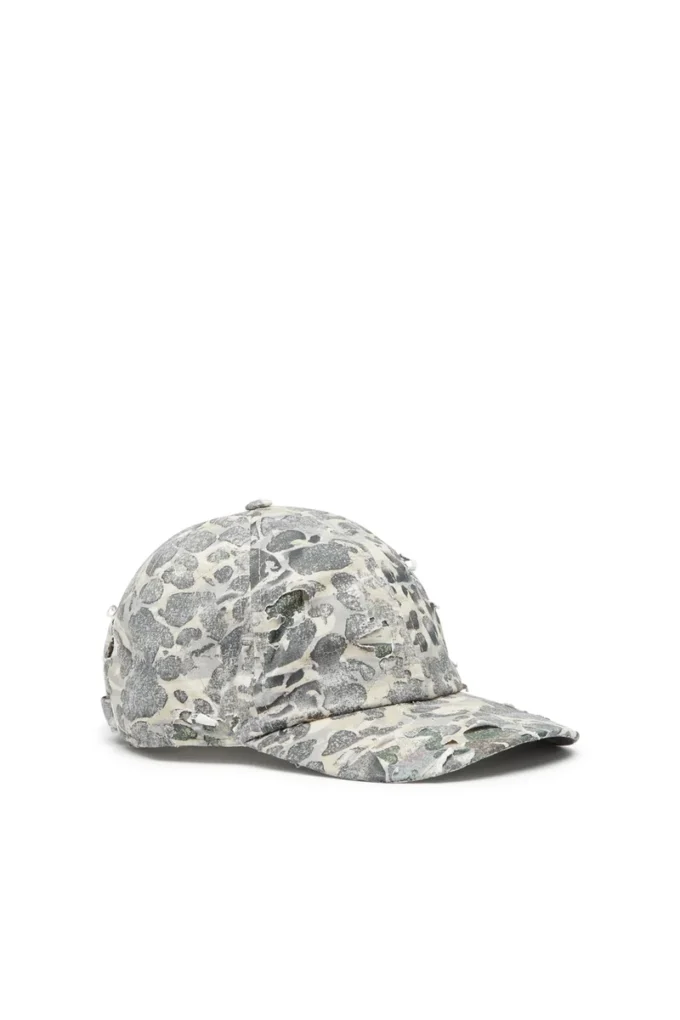 c-steven Camo baseball cap with destroyed finish c-steven Camo baseball cap with destroyed finish