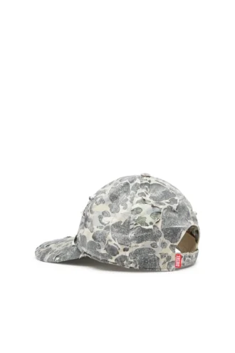 c-steven Camo baseball cap with destroyed finish