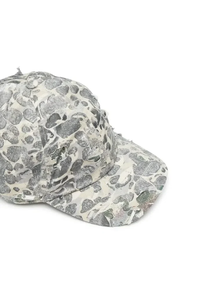 c-steven Camo baseball cap with destroyed finish c-steven Camo baseball cap with destroyed finish