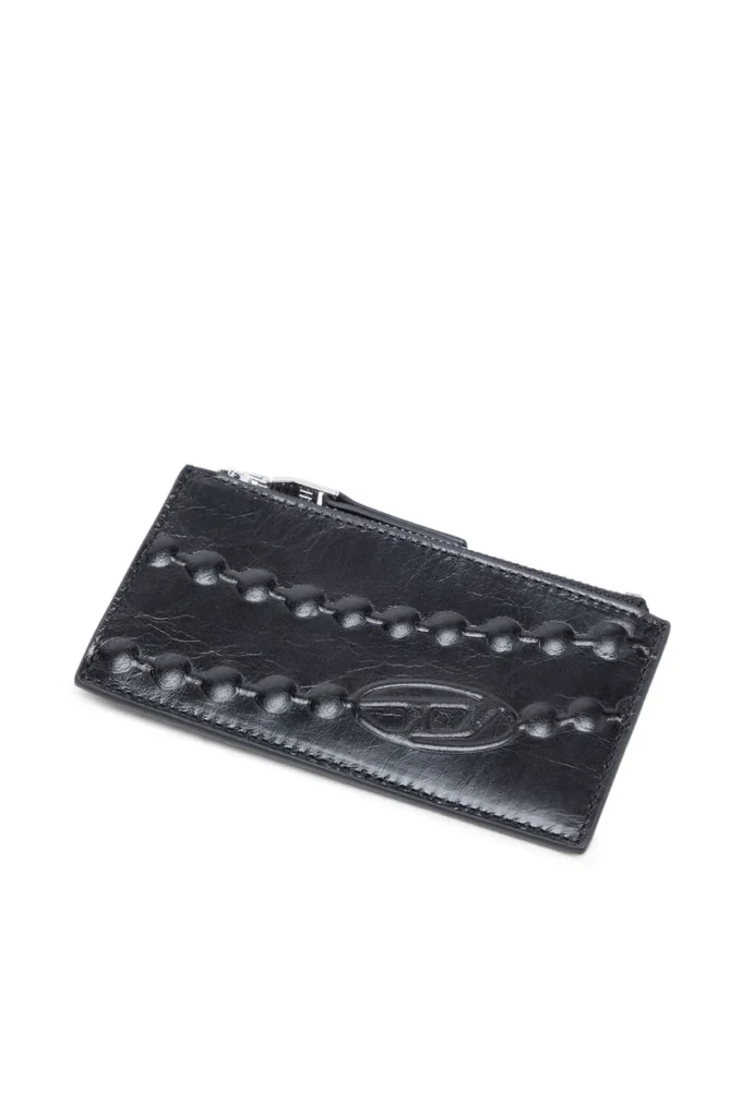 card holder iii Leather card holder with embossed chain motif card holder iii Leather card holder with embossed chain motif