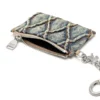 card holder with chain Card holder in argyle quilted denim card holder with chain Card holder in argyle quilted denim