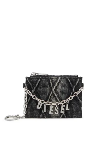 card holder with chain Card holder with chain and zip coin pocket