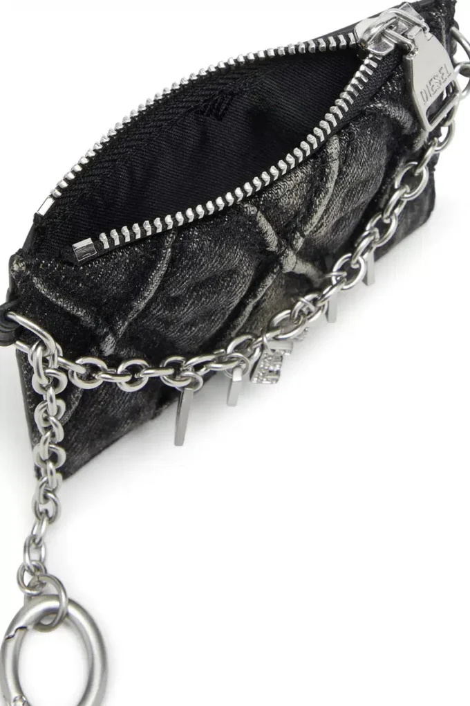 card holder with chain Card holder with chain and zip coin pocket card holder with chain Card holder with chain and zip coin pocket