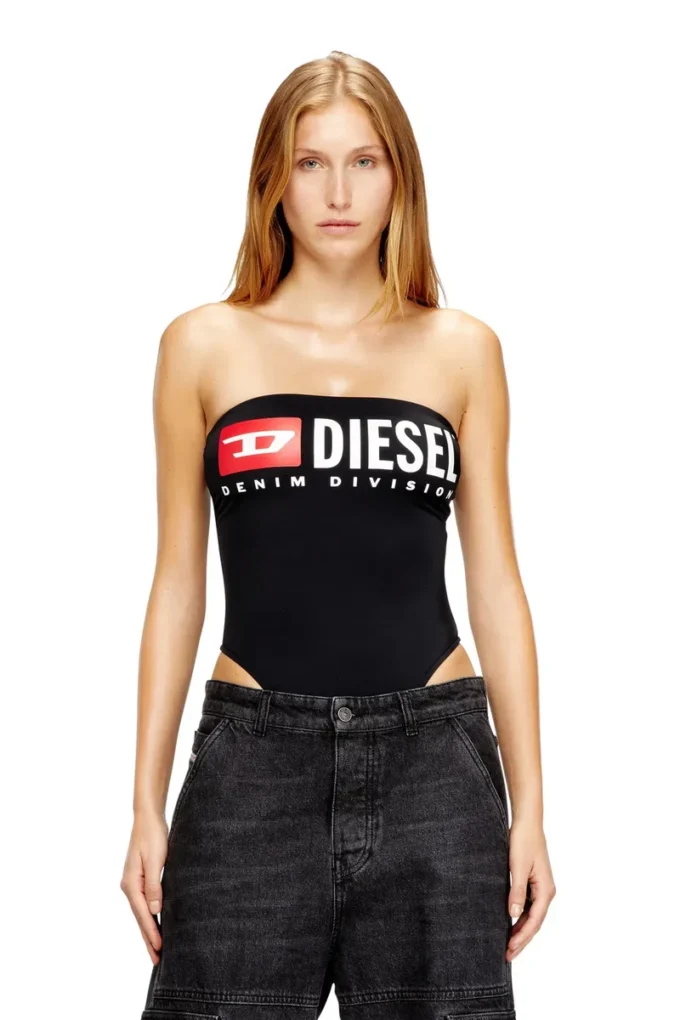 cecilia-d-core Strapless swimsuit with Diesel Denim Division logo cecilia-d-core Strapless swimsuit with Diesel Denim Division logo