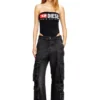 cecilia-d-core Strapless swimsuit with Diesel Denim Division logo cecilia-d-core Strapless swimsuit with Diesel Denim Division logo