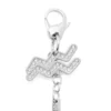 charm acquarius Metal Aquarius charm with rhinestones charm acquarius Metal Aquarius charm with rhinestones
