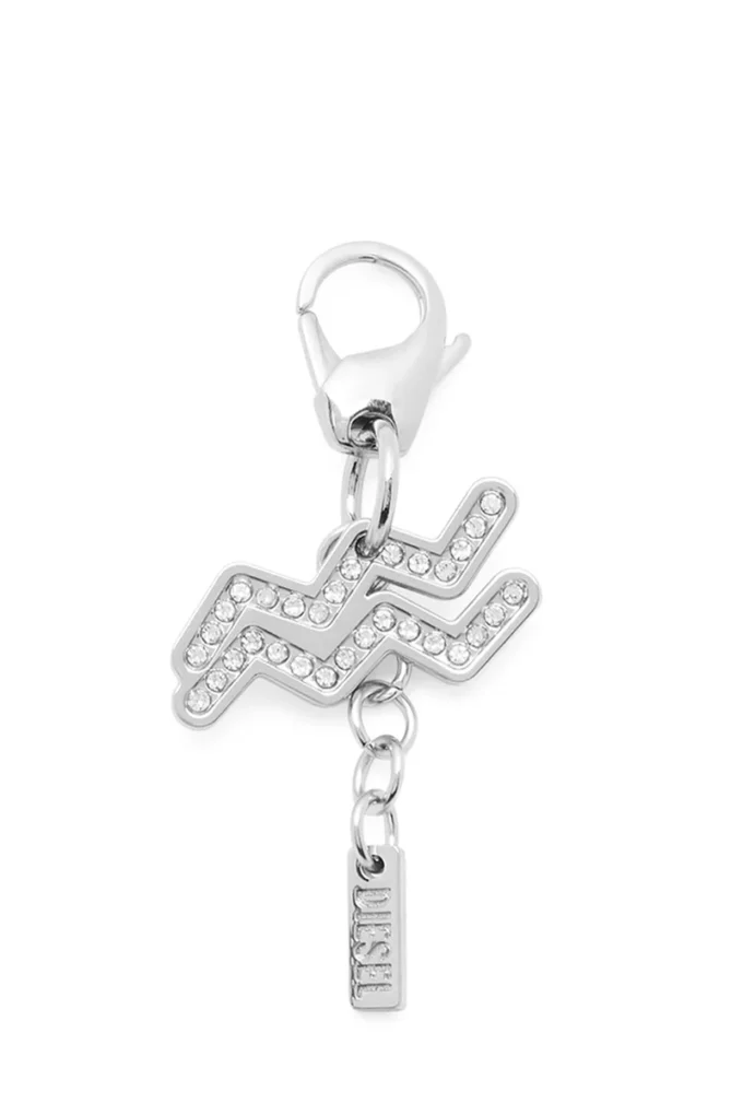 charm acquarius Metal Aquarius charm with rhinestones charm acquarius Metal Aquarius charm with rhinestones