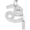 charm cancer Metal Cancer charm with rhinestones charm cancer Metal Cancer charm with rhinestones