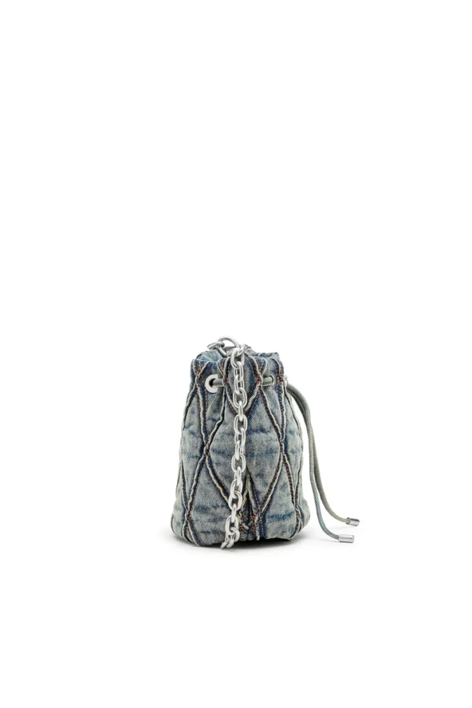 charm-d bucket s Charm-D S-Mini bucket bag in argyle quilted denim charm-d bucket s Charm-D S-Mini bucket bag in argyle quilted denim