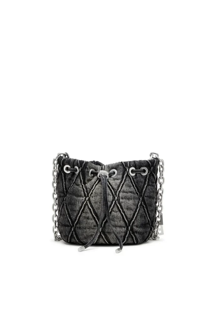 charm-d bucket s Charm-D S-Mini bucket bag in treated quilted denim charm-d bucket s Charm-D S-Mini bucket bag in treated quilted denim