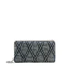 charm-d continental zip l Zip wallet in Argyle quilted denim charm-d continental zip l Zip wallet in Argyle quilted denim