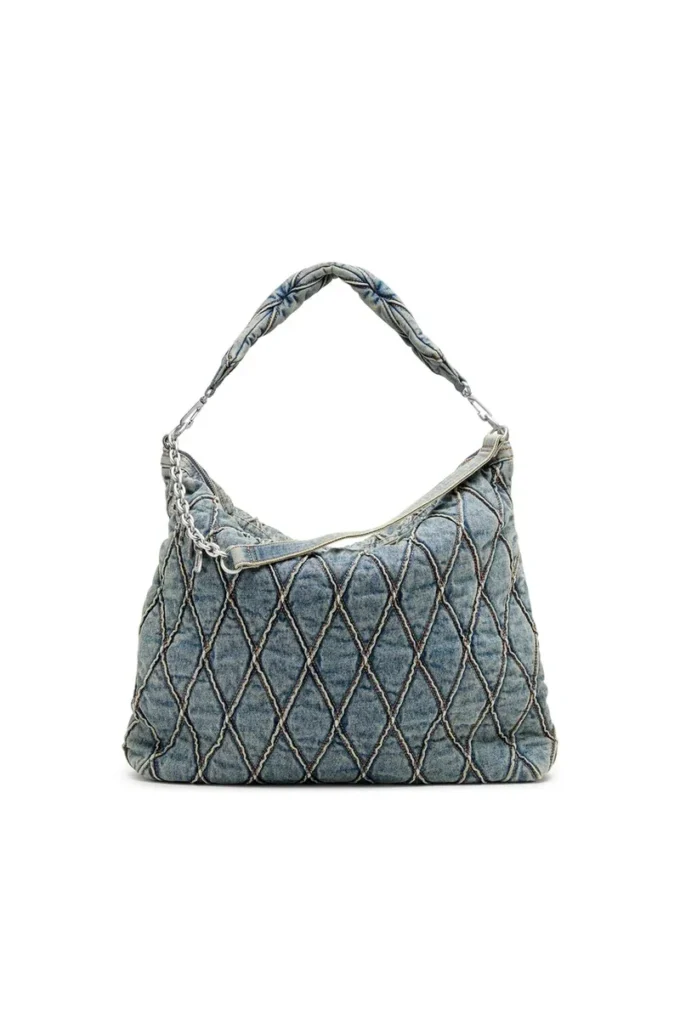charm-d hobo Charm-D-Large hobo in argyle quilted denim charm-d hobo Charm-D-Large hobo in argyle quilted denim
