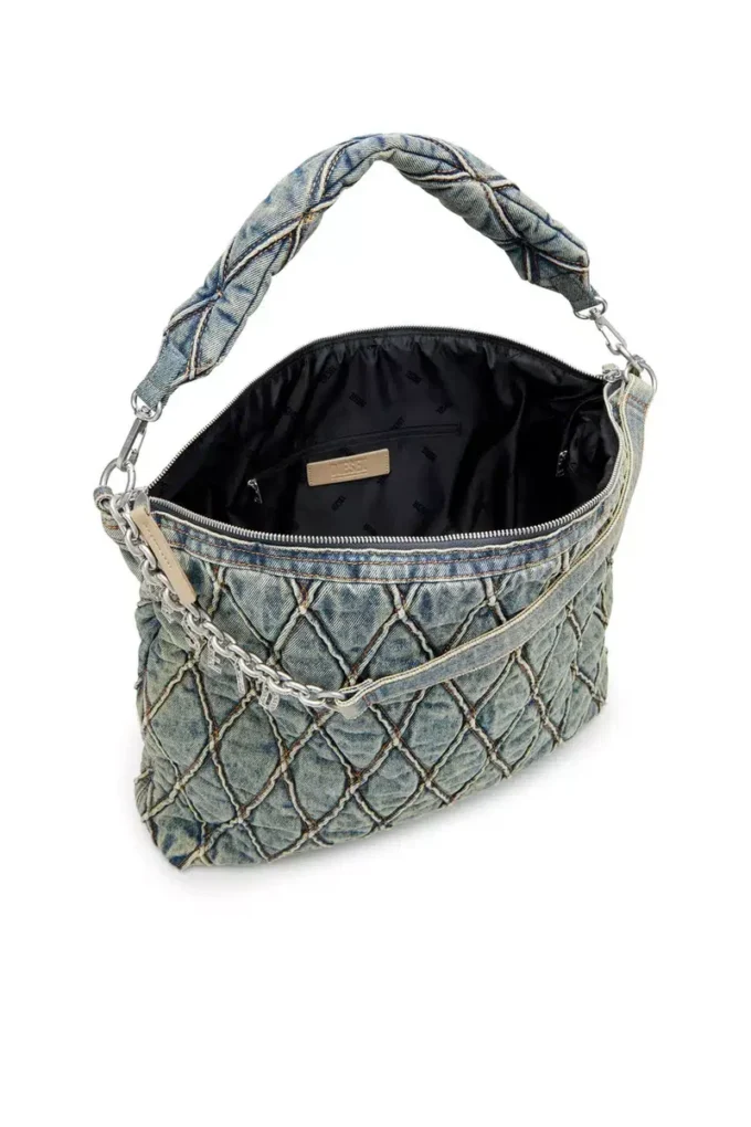 charm-d hobo Charm-D-Large hobo in argyle quilted denim charm-d hobo Charm-D-Large hobo in argyle quilted denim