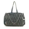 charm-d shopper Charm-D-Tote bag in Argyle quilted denim charm-d shopper Charm-D-Tote bag in Argyle quilted denim