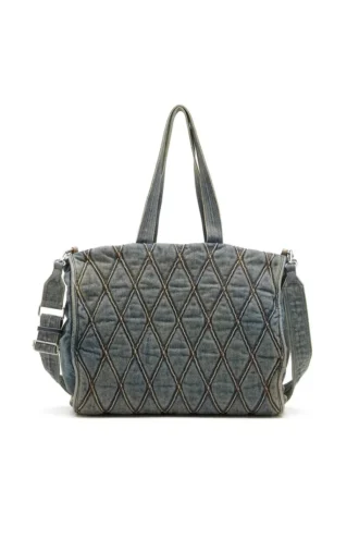 charm-d shopper Charm-D-Tote bag in Argyle quilted denim