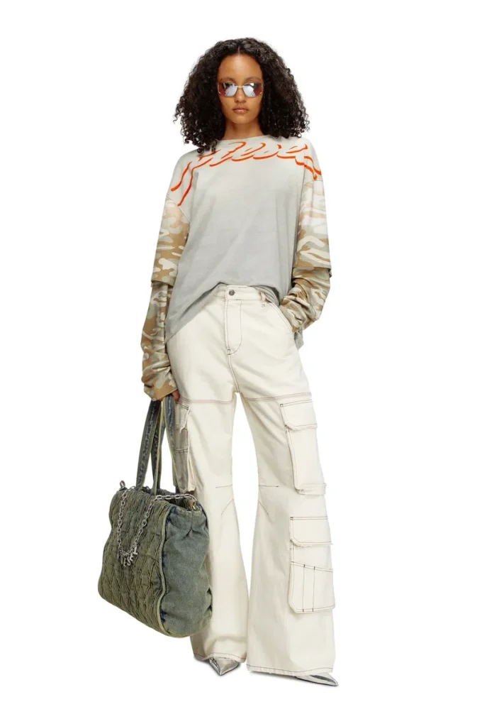 charm-d shopper Charm-D-Tote bag in Argyle quilted denim charm-d shopper Charm-D-Tote bag in Argyle quilted denim