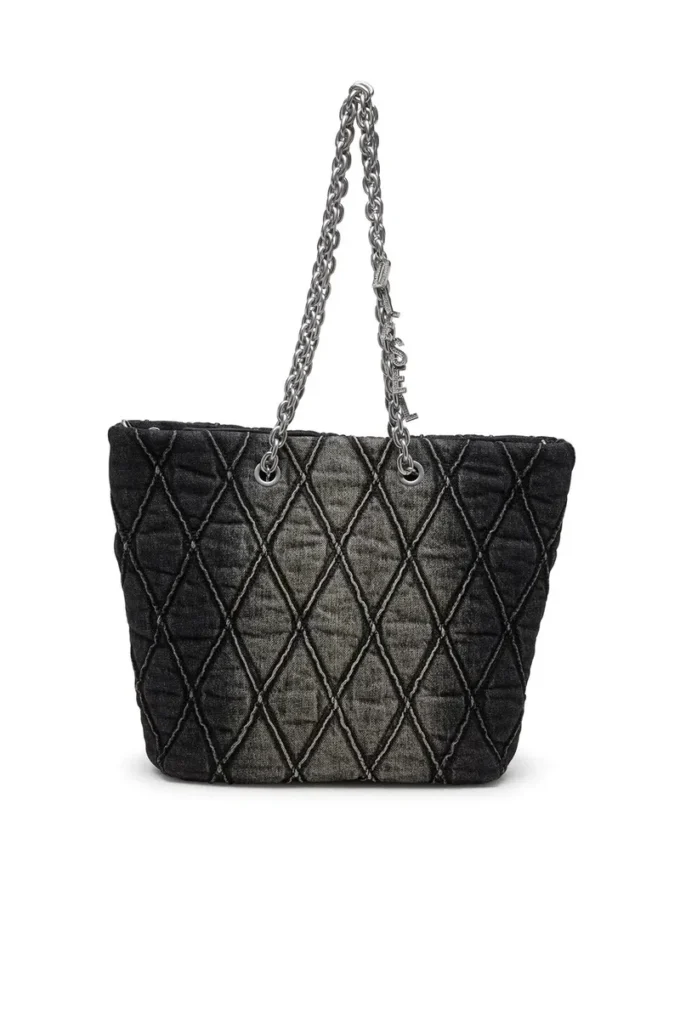 charm-d shopper m Charm-D-Tote bag in quilted denim charm-d shopper m Charm-D-Tote bag in quilted denim