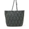 charm-d shopper m Charm-D-Tote bag in quilted denim charm-d shopper m Charm-D-Tote bag in quilted denim