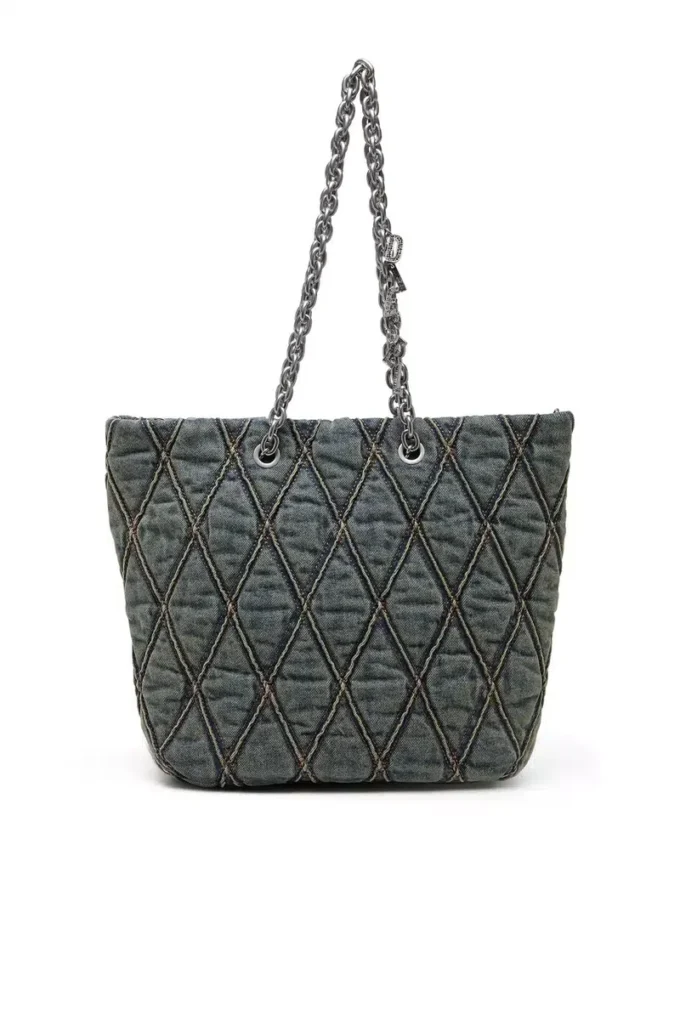 charm-d shopper m Charm-D-Tote bag in quilted denim charm-d shopper m Charm-D-Tote bag in quilted denim
