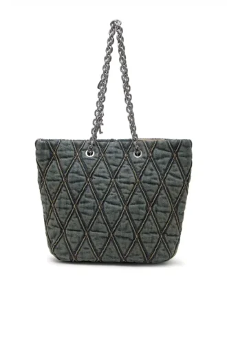 charm-d shopper m Charm-D-Tote bag in quilted denim
