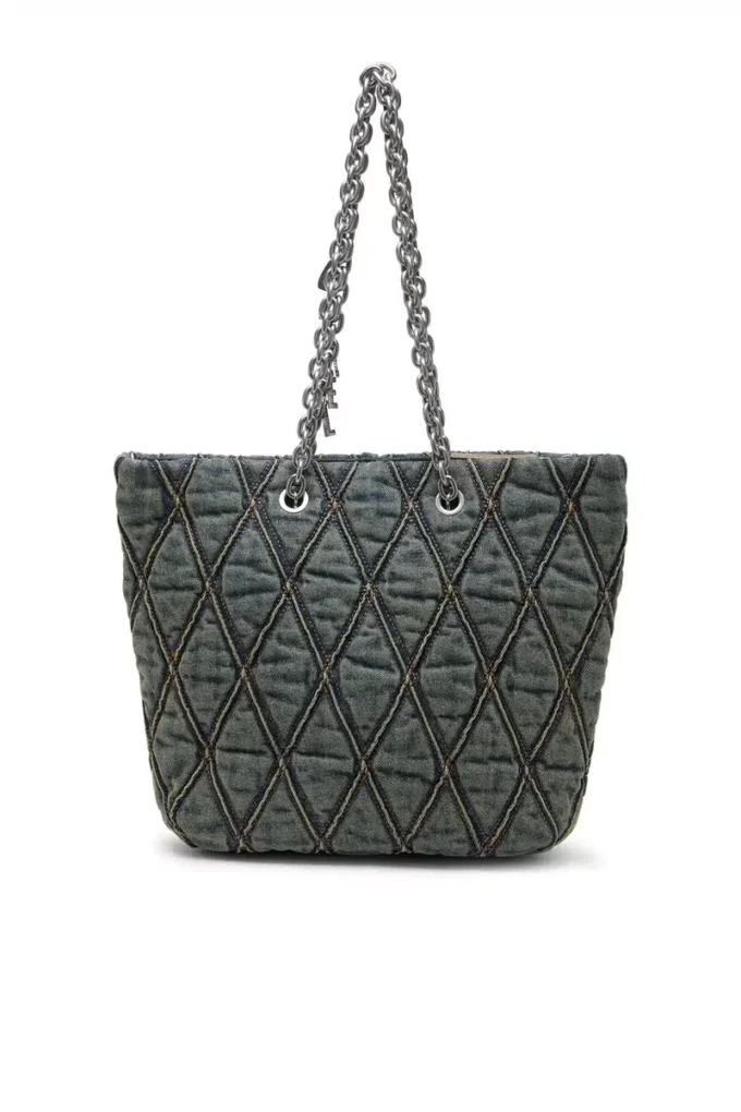 charm-d shopper m Charm-D-Tote bag in quilted denim charm-d shopper m Charm-D-Tote bag in quilted denim