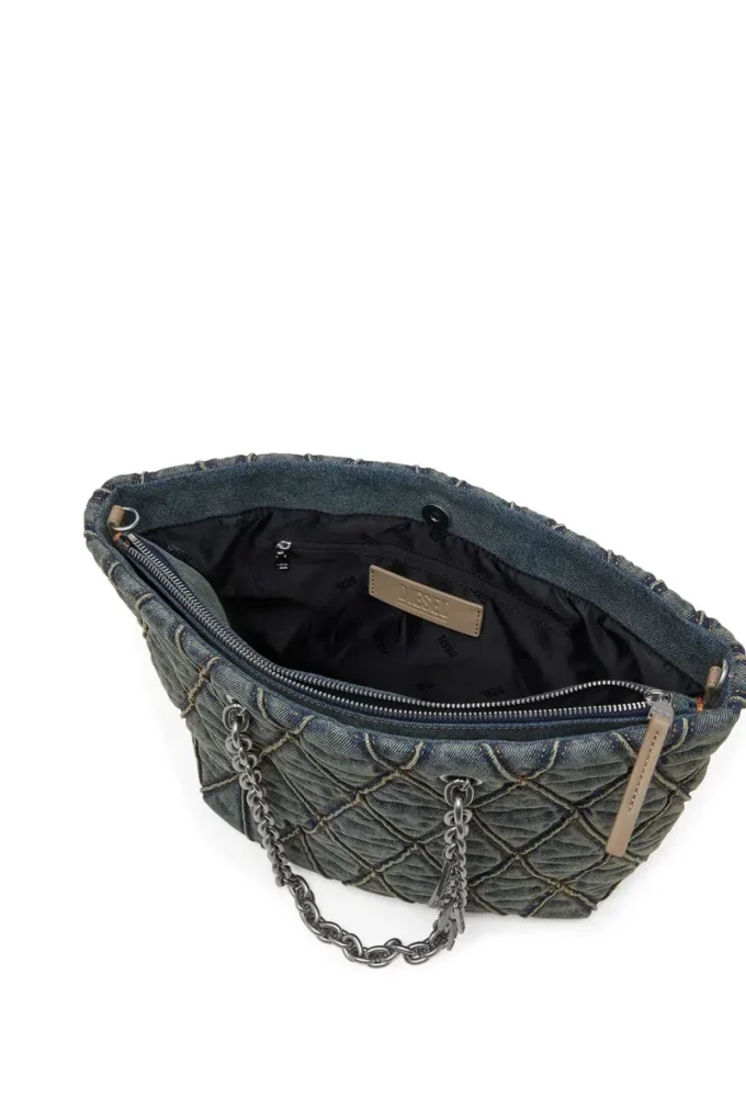 charm-d shopper m Charm-D-Tote bag in quilted denim charm-d shopper m Charm-D-Tote bag in quilted denim