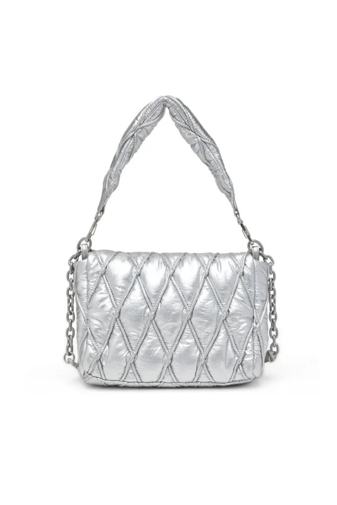 charm-d shoulder m Charm-D M-Shoulder bag in quilted metallic nylon charm-d shoulder m Charm-D M-Shoulder bag in quilted metallic nylon