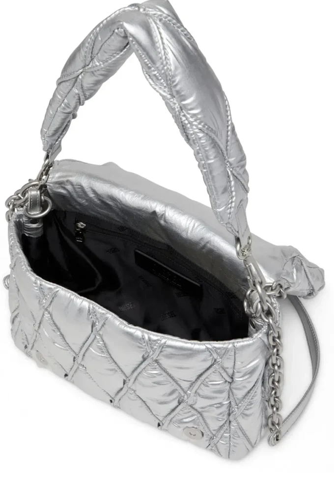 charm-d shoulder m Charm-D M-Shoulder bag in quilted metallic nylon charm-d shoulder m Charm-D M-Shoulder bag in quilted metallic nylon