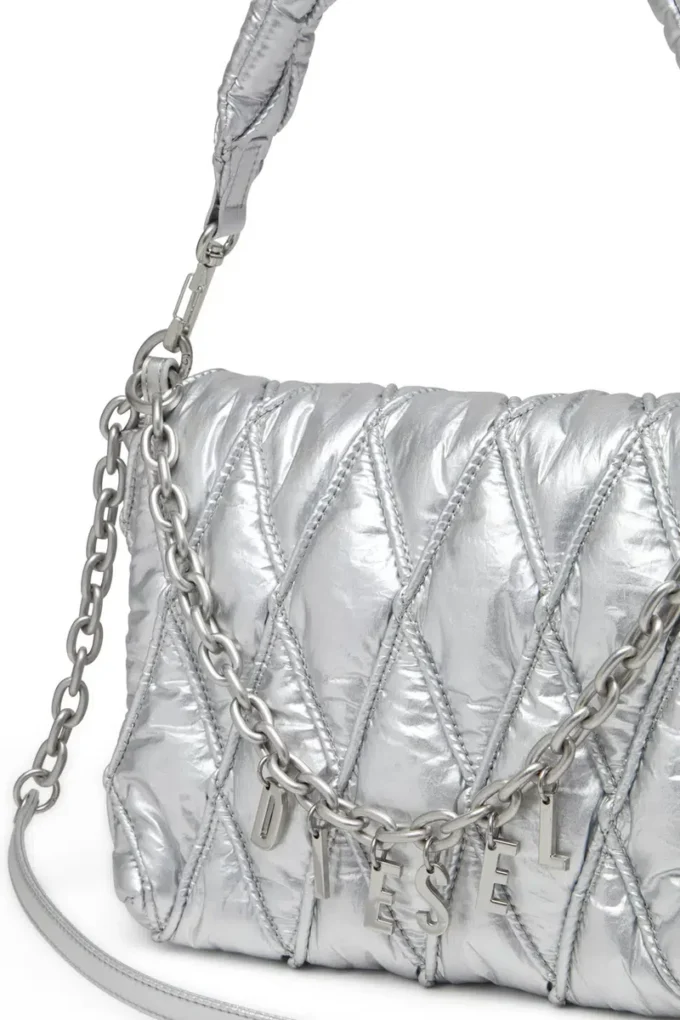 charm-d shoulder m Charm-D M-Shoulder bag in quilted metallic nylon charm-d shoulder m Charm-D M-Shoulder bag in quilted metallic nylon