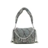 charm-d shoulder s Charm-D S-Small handbag in quilted denim charm-d shoulder s Charm-D S-Small handbag in quilted denim