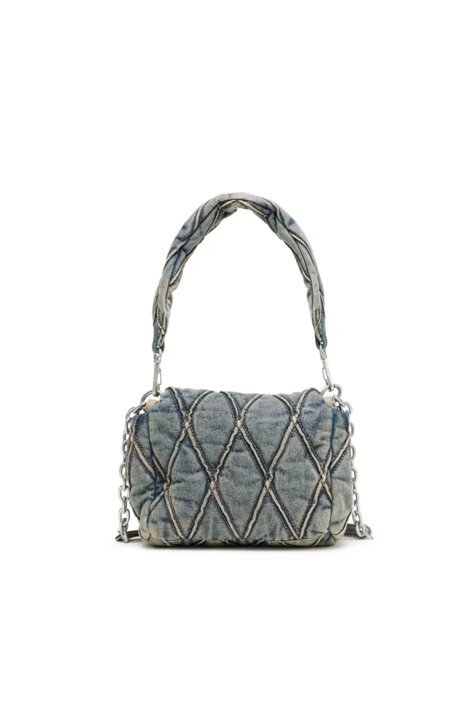 charm-d shoulder s Charm-D S-Small handbag in quilted denim charm-d shoulder s Charm-D S-Small handbag in quilted denim