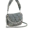 charm-d shoulder s Charm-D S-Small handbag in quilted denim charm-d shoulder s Charm-D S-Small handbag in quilted denim