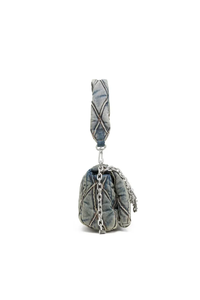 charm-d shoulder s Charm-D S-Small handbag in quilted denim charm-d shoulder s Charm-D S-Small handbag in quilted denim