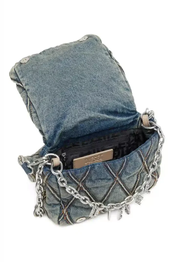 charm-d shoulder s Charm-D S-Small handbag in quilted denim charm-d shoulder s Charm-D S-Small handbag in quilted denim