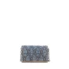 charm-d wallet strap Wallet purse in argyle quilted denim