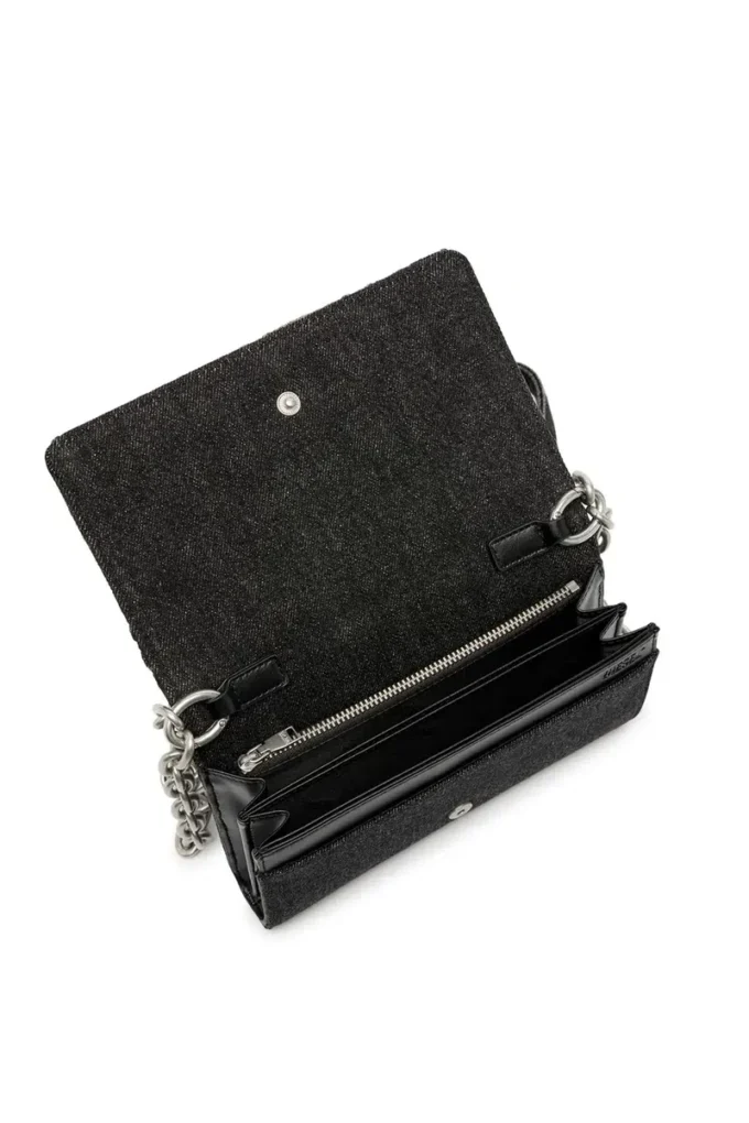 charm-d wallet strap Wallet purse in argyle quilted denim charm-d wallet strap Wallet purse in argyle quilted denim
