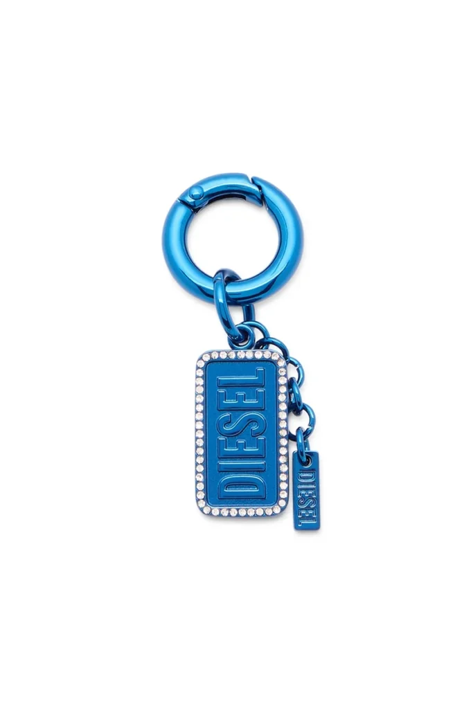 charm-diesel Metal keyring with Diesel logo and rhinestones charm-diesel Metal keyring with Diesel logo and rhinestones