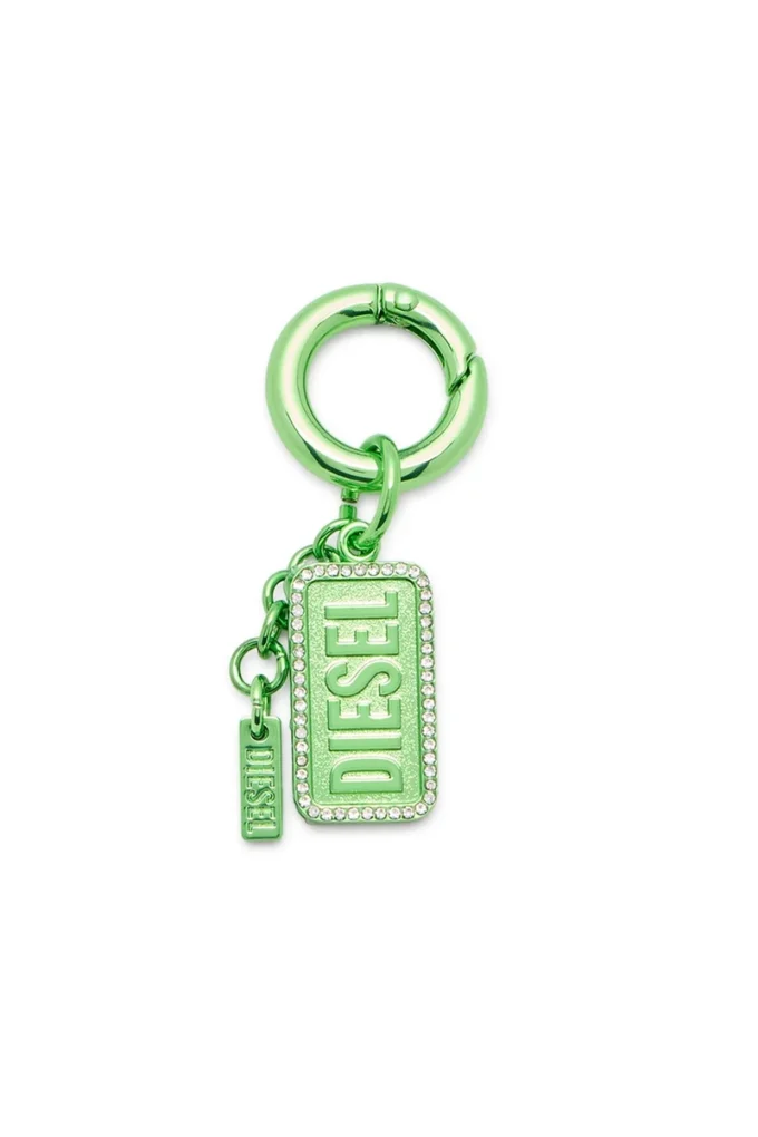 charm-diesel Metal keyring with Diesel logo and rhinestones charm-diesel Metal keyring with Diesel logo and rhinestones