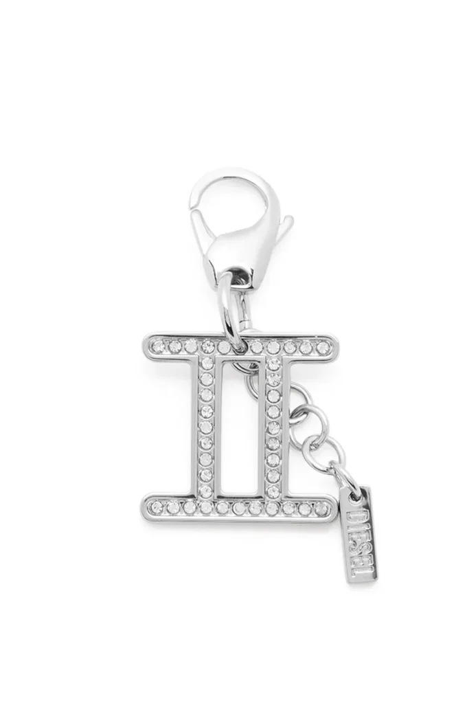 charm gemini Metal Gemini charm with rhinestones