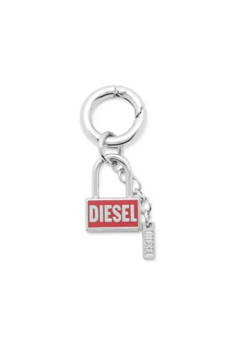 charm-lock Metal keyring charm with padlock design