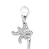 charm pisces Metal Pisces charm with rhinestones charm pisces Metal Pisces charm with rhinestones