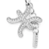 charm pisces Metal Pisces charm with rhinestones charm pisces Metal Pisces charm with rhinestones