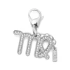 charm virgo Metal Virgo charm with rhinestones charm virgo Metal Virgo charm with rhinestones