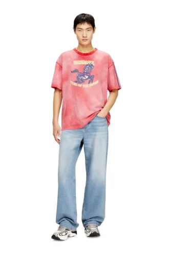 cl-t-boxt-horse Cotton T-shirt with horse graphic print
