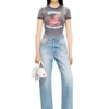 cl-t-uncutie-horse Cotton stretch T-shirt with horse graphic print